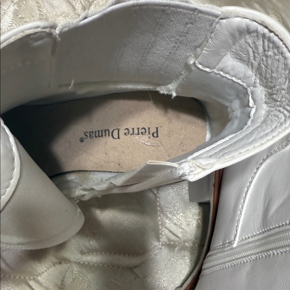 New White Pierre Dumas Ankle Boots - Picture 2 of 6